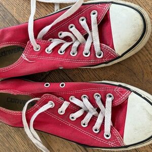vintage red converse shoes